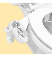 WHIFT 320 Bidet Dual Nozzle, Built-In Deodorizing Spray, Warm Water, Non-Electric Bidet Attachmen...