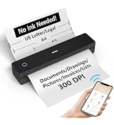 HPRT Portable Thermal Printer-Inkless Printer, Supports Thermal Paper&Labels, Multi-User Bluetoot...