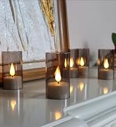 FPOO Rechargeable Tea Lights Candles with Remote Timer, 12 Packs Flameless Flickering led Tea Lig...