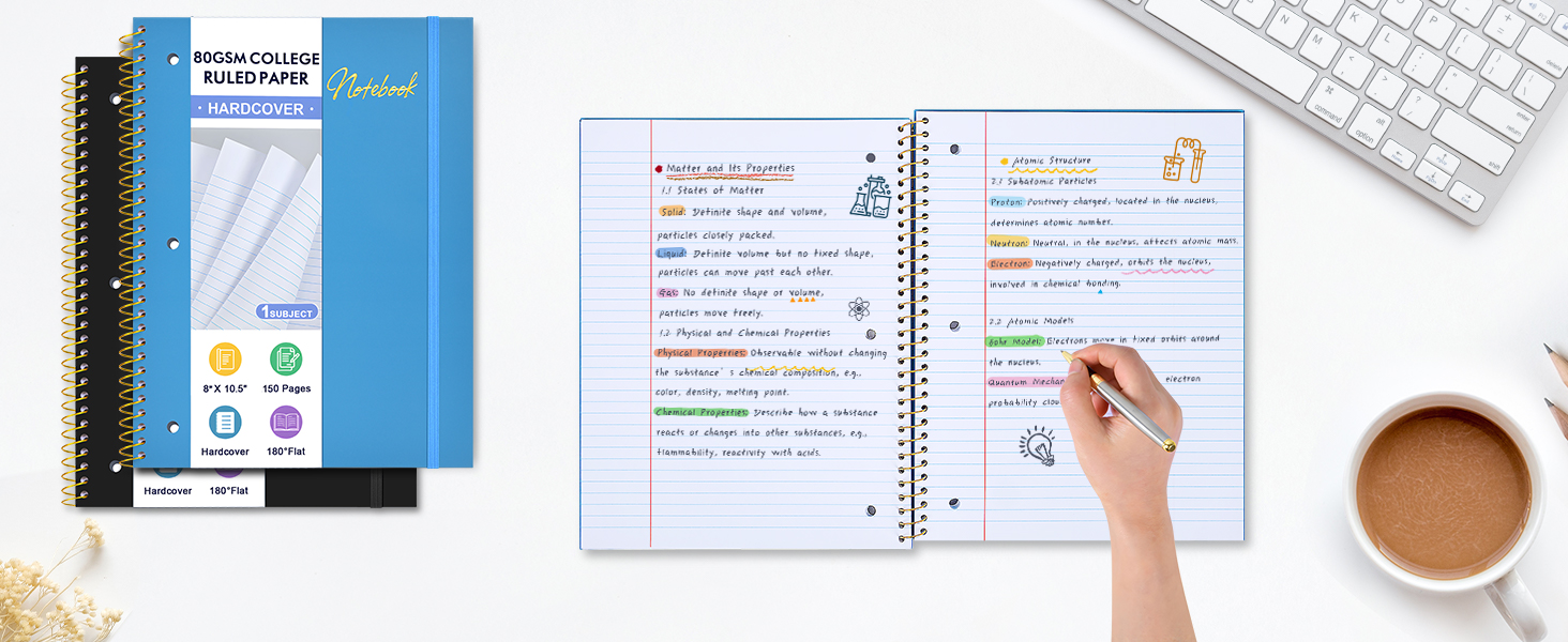 80GSM paper, the ink is no bleed through, ideal for writing with various pens