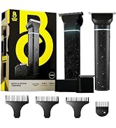 The Beard Club Manscape Body Hair Trimmer for Men, Pubic Hair Trimmer for Men & Ball Trimmer - Me...