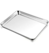 TeamFar Baking Sheet, 17.6"x 13" x 1" Stainless Steel Large Cookie Sheet | Large Baking Tray Pan ...
