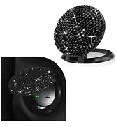 povtii Car Start Stop Button Cover, Anti-Scratch Bling Push Start Button Ignition Protective Cove...