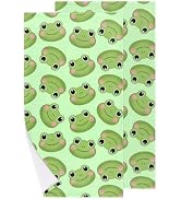 Ackutea Kids Hand Towels Set of 2 - Cute Frog Soft Highly Absorbent Toddler Bath Shower Face Towe...
