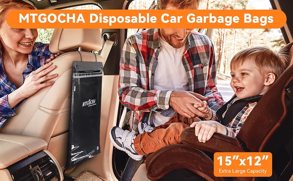 Trash bag for car