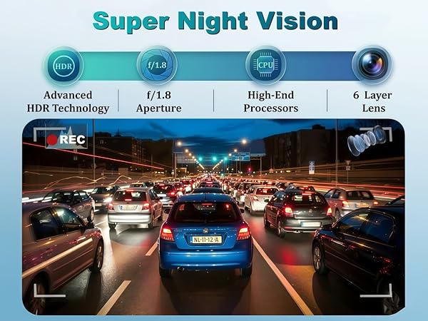 Dash Camera With Night Vision