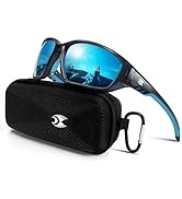 suoso Sports Polarized Sunglasses for Men: Womens UV400 Protection Sun Glasses Wrap Around Goggle...