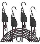 Kayak Straps Tie Downs 4 Pack, Roof Rack Straps Adjustable Ratchet Tie Down Straps with Lock S Ho...