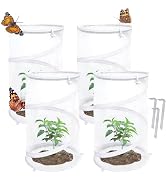 4 Pack Pop Up Plant Protectors for Outdoor Plants, 21.6" x 13.7" Mesh Plant Cover Tent from Birds...