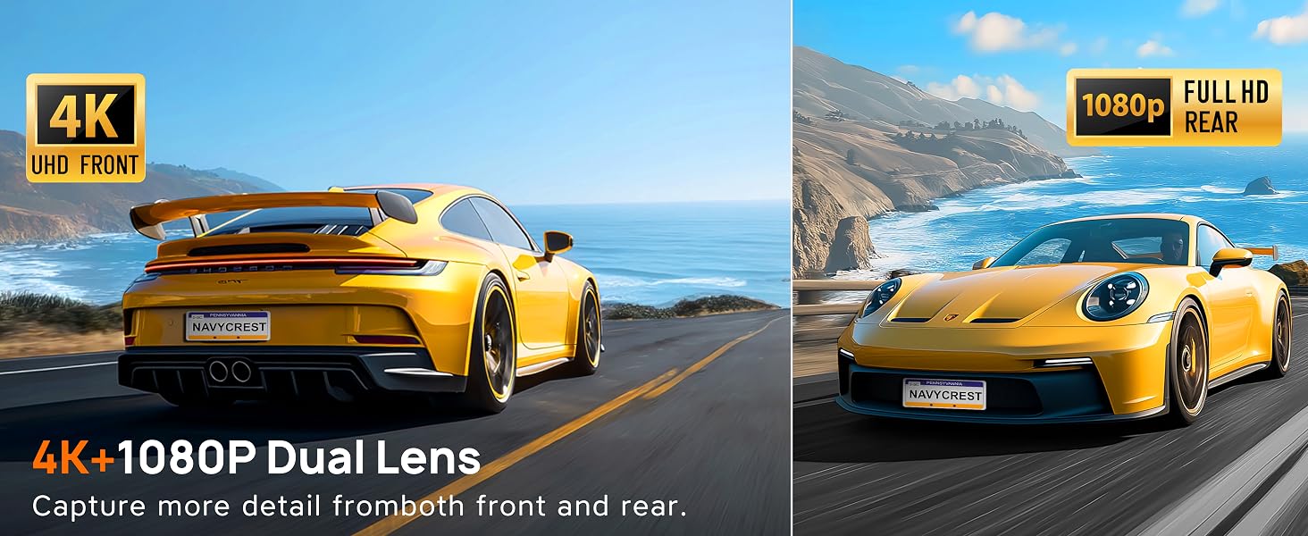 dash cam front and rear