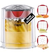 French Fry Cutter, Professional Home Style Onion Chopper, Vegetable Chopper Dicer Manual, Easy to...