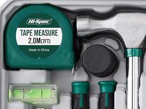 Hi-Spec 4V Green Electric Screwdriver Tool Kit Set