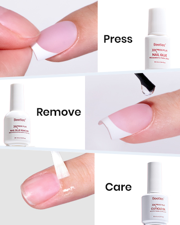 French Tip Press On Nails