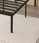 Maenizi 20 Inch King Bed Frame No Box Spring Needed, Heavy Duty King Platform Bed Frame Support U...