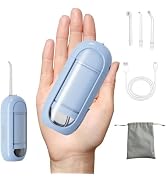 SEIGA Portable Water Flosser for Travel with Sensitive Nozzle, Cordless | Up to 60 Mins Runtime,C...