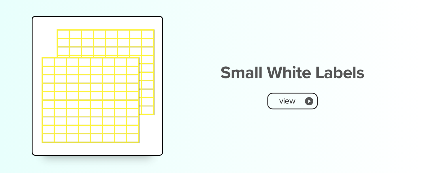 Small White Labels