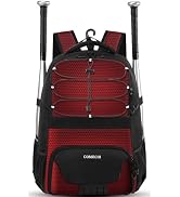 COMECOI Softball Bag, Lightweight Baseball Backpack with Shoes Compartment, Baseball Bat Bags wit...