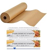 SMARTAKE Parchment Paper Roll for Baking, 2-Pack of 13 in x 278 ft, 600 sq.ft, Non-Stick Baking P...