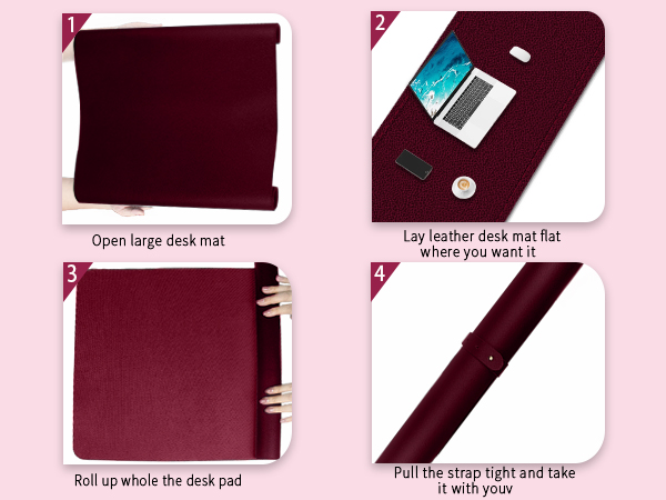 leather desk pad