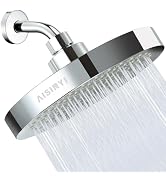 AISINYI High Pressure Rainfall Shower Head, 6 Inches Luxury Modern Showerhead with Perfect Adjust...