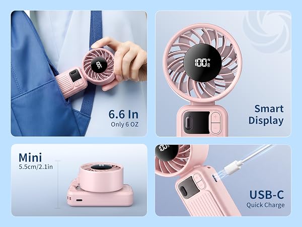 Rechargeable Battery Hand Fan