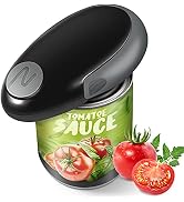 ThriveCan Electric Can Opener, Black, One-Touch Button Operation, Hands-Free, Safety Automatic Ca...