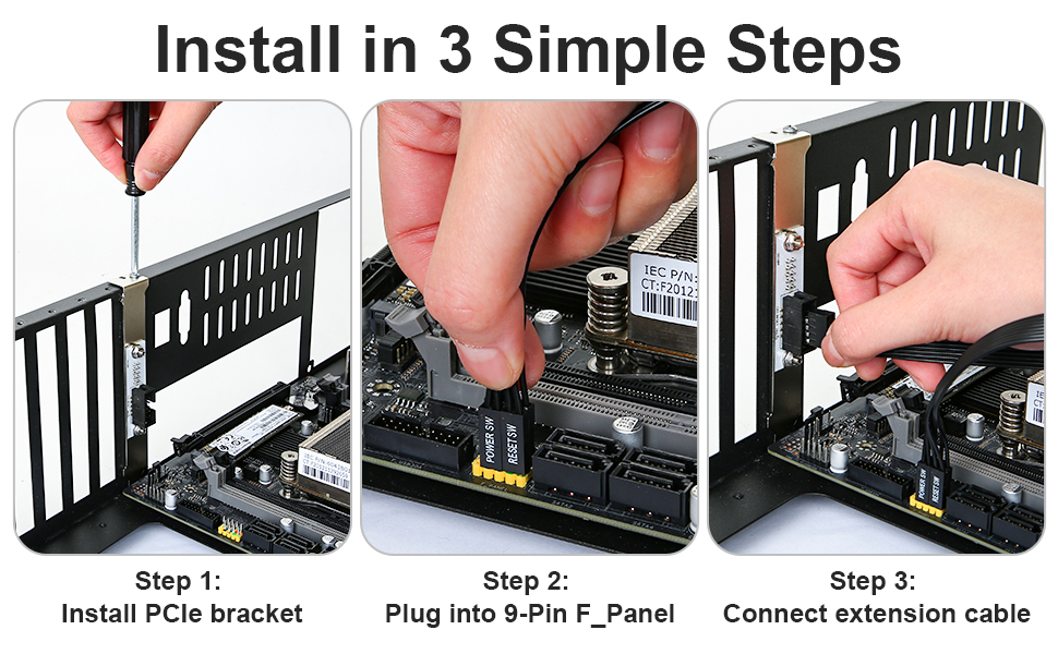 PC Power Switch Extension Cable