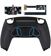 eXtremeRate Black Rubberized Grip Programable RISE4 Remap Kit for PS5 Controller BDM 010 & BDM 02...