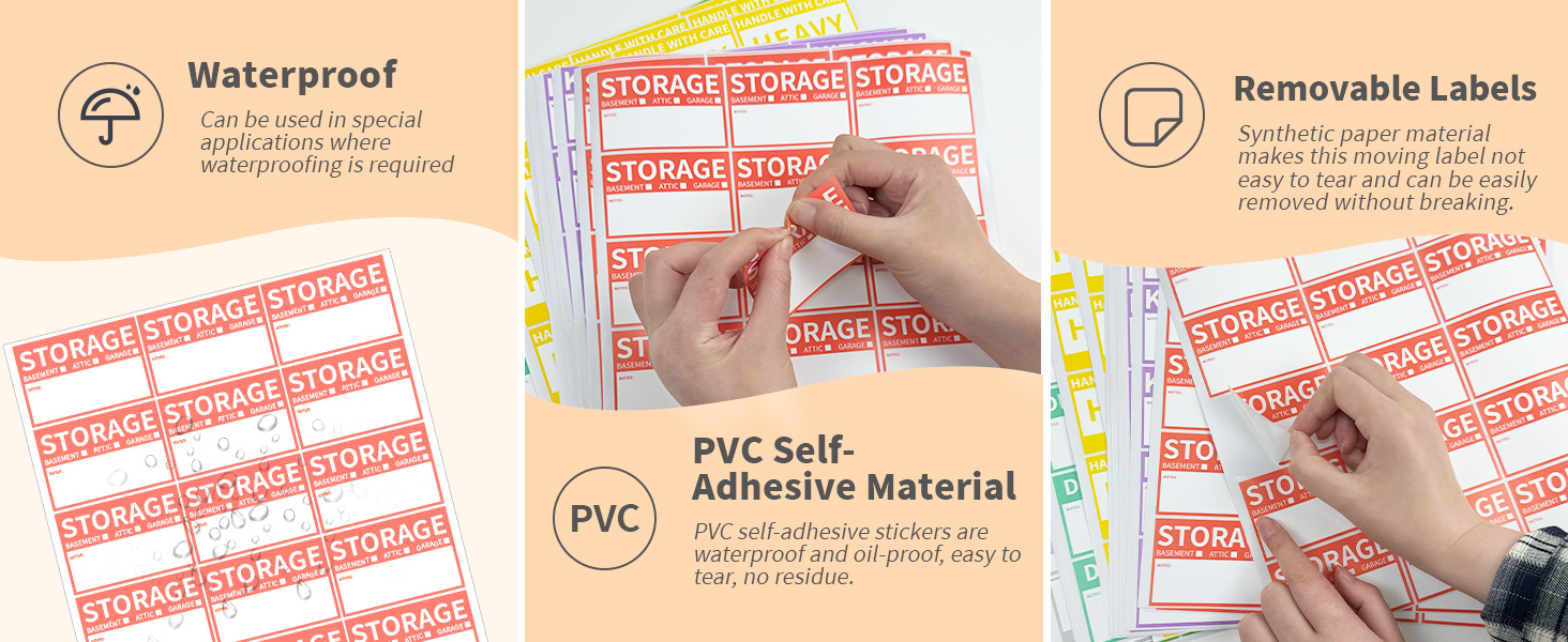 packing labels for moving boxes
