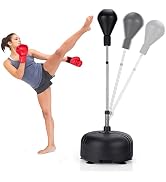SPORFIT Punching Bag with Stand for Adults & Teens, Adjustable Height MMA Boxing Equipment, Frees...