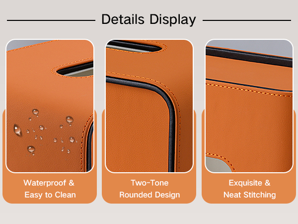 Leather Tissue Box Cover