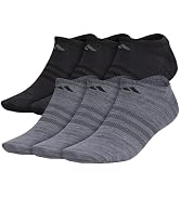 adidas Men's Superlite No Show Socks (6-Pair Pack) Low Profile Below Ankle