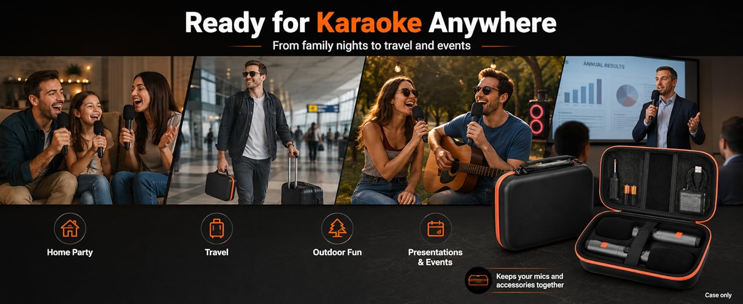 karaok mic case
