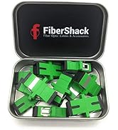 Fibershack -SC/APC to SC/APC Fiber Coupler Tin - 12 Pack - Single Mode SC-APC Fiber Connector. SC...