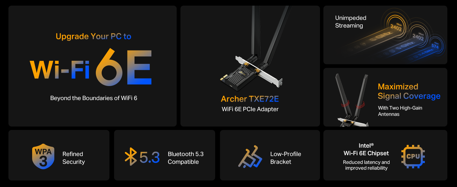 WiFi 6E PCIe for PC