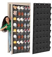 Over The Door Shoe Organizer, 40 Large Mesh Pockets Hanging Shoe Rack Organizer for Closet Behind...
