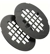 Oil Rubbed Bronze Shower Drain Cover 2 Pack, Glimflorus 4-1/4" OD Round Snap in Shower Drain Grat...
