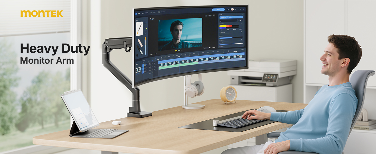 heavy duty monitor arm