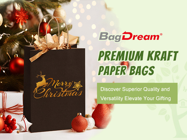 Christmas Gift Bags Black