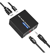 HDMI ARC to Optical Converter, 192KHz ARC to Optical Analog 3.5mm Audio Extractor Adapter HDMI AR...