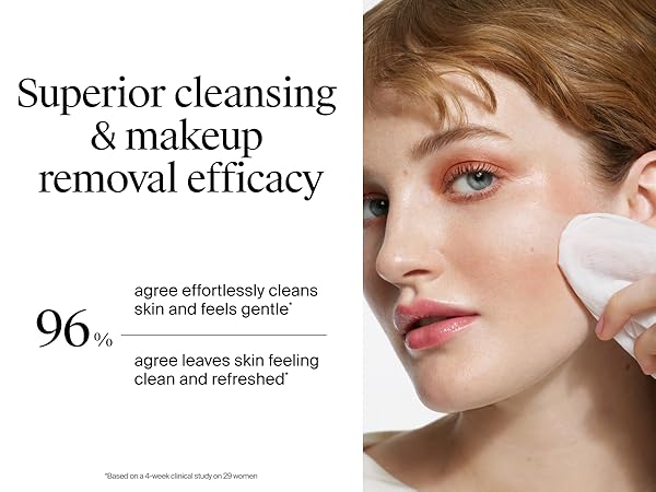 Superior cleansing and makeup removal efficacy, makeup remover wipes micellar cleansing wipes