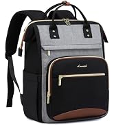 LOVEVOOK Laptop Backpack for Women Work Bag with Large Capacity Cup Side Pocket, 15.6 Inch Waterp...