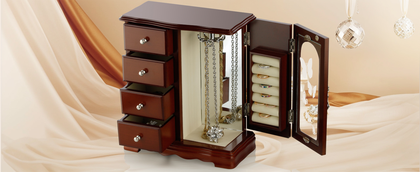 wooden jewelry boxes