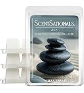 Scentsationals Wax Melts, Wax Cubes Strong Scent -Zen - Long Lasting Scented Melts for Warmer, 10...