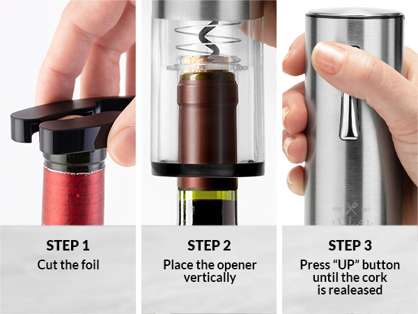 Rechargeable wine opener 5 piece gift set