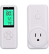 DIGITEN WTC100 Wireless Thermostat Outlet Digital Temperature Controller Plug-in Thermostat Cooli...