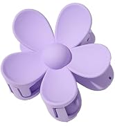1Pc Purple Hair Claw Clips Flower Shaped Plastic Jaw Anti-scratch Smell-less Useful Hold Tightly ...