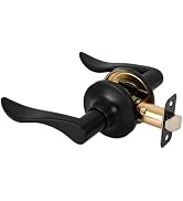 RAFECIEE Passage Door Handle Keyless Closet Door Handles Interior Wave Lever Door Handle for Hall...
