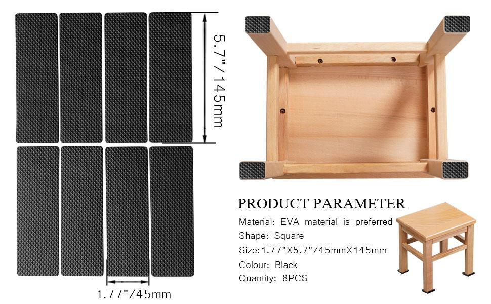 Premium Furniture Pads,Thick Non-Slip Pad Foot Cover Self-Furniture Gripper - Stops Slide