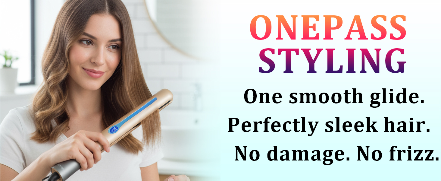 Ceramic tourmaline hair straighteners